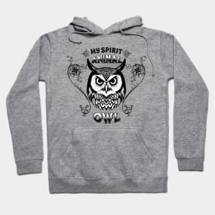 My spirit animal Owl - Perspective and Spirituality Design Hoodie